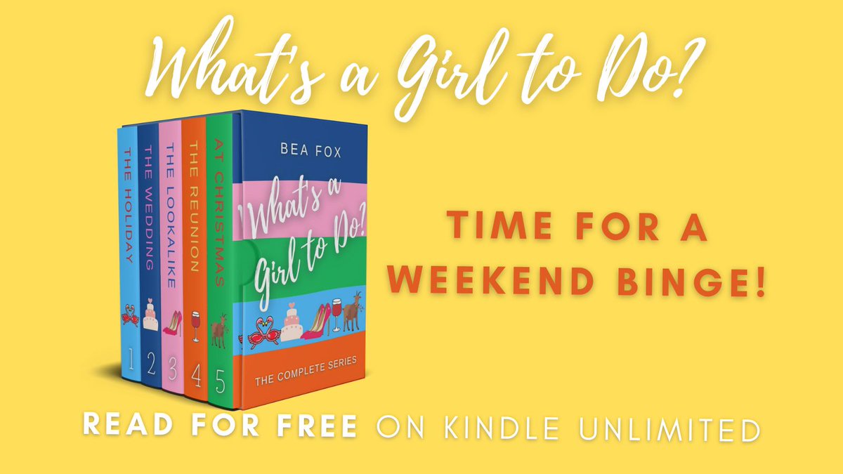 Looking for a series of fast, funny reads you can gobble in a weekend? Then TA-DA my wish is your command!

Join Grace on her adventures -
Greece... weddings... goats... and superstars...
What could possibly go wrong?

mybook.to/WAGTDBoxSet

#ChickLitReads #kindleunlimited #TBR