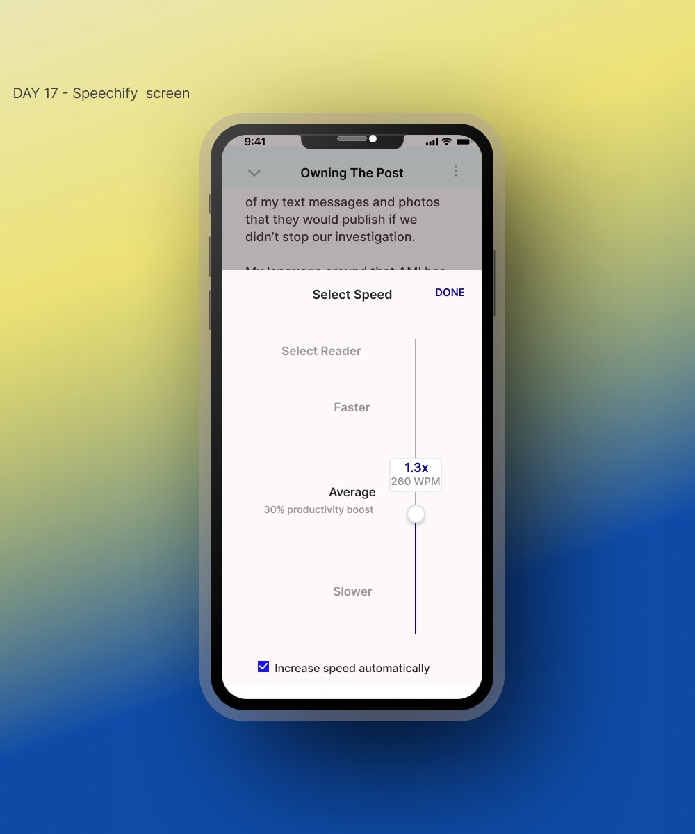 SandraTechy_'s tweet photo. Day 17 of @hertechtrail UI/UX design challenge. task - recreate a page from @Speechify. here's my design
@claire_uxdesign @AlexChibueyim @tech_bella 

#uidesigner #uxdesign #UIUXDesigner #20daysdesignchallenge #womenintech #career #AMAs #AsuuStrikeUpdate #hertechtrialacademy https://t.co/YlMt3qXalc
