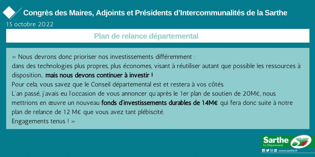 Département de la Sarthe tweet media