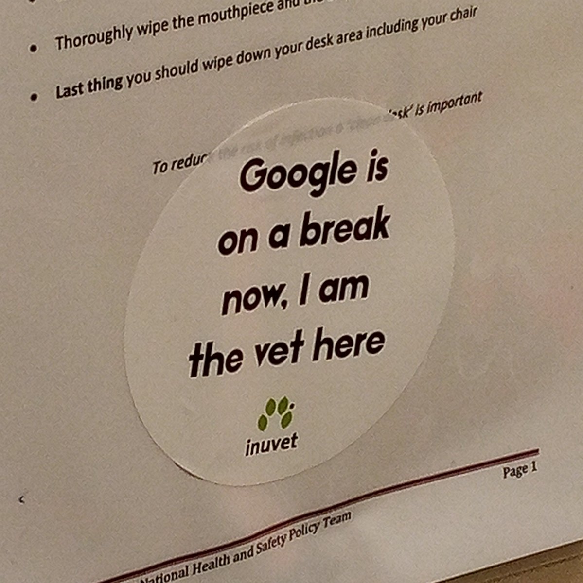 CapeClearSheep's tweet photo. Spotted in my vets practice today 😁 https://t.co/dqwQC0Qb4c