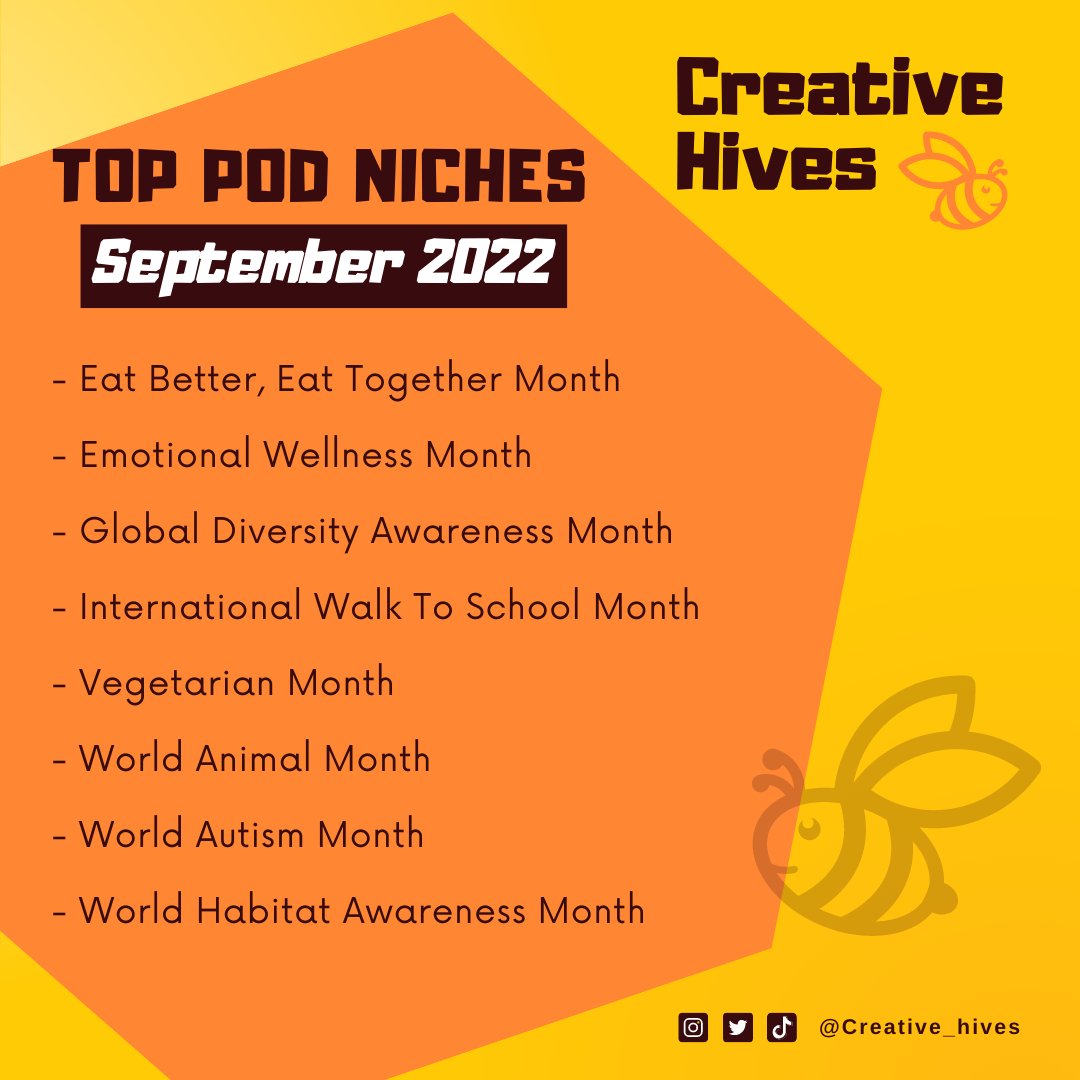 creative_hives's tweet photo. Top Print on Demand Niches for October 2022 🔥

❤
#printondemand #merchbyamazon #printondemandshirt #printondemandshop #redbubble #amazonmerch #pod #tshirtbusiness #redbubbleartist #spreadshirt #EtsySeller #teepublic #tshirts #niches #printondemandniche #podniches #tshirtniche https://t.co/5440sk7KMc