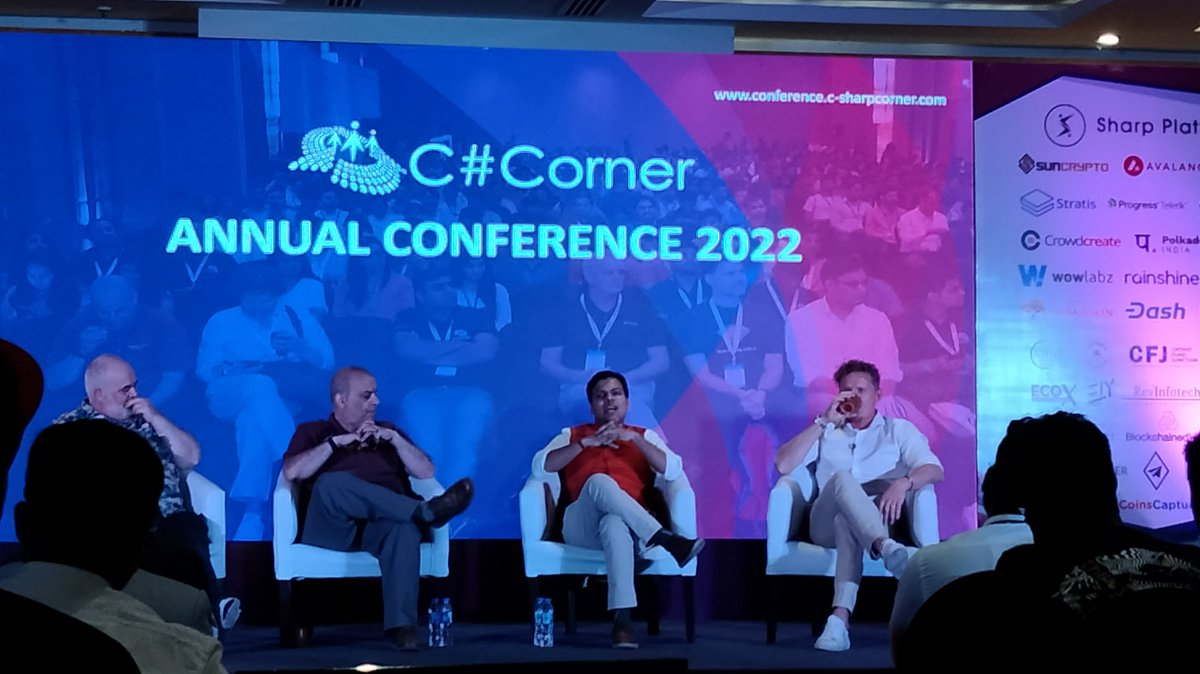 times_sunset's tweet photo. Amazing mentors at Panel discussion
#CSharpCorner #CsharpCon22 https://t.co/Bnh58uGj0m
