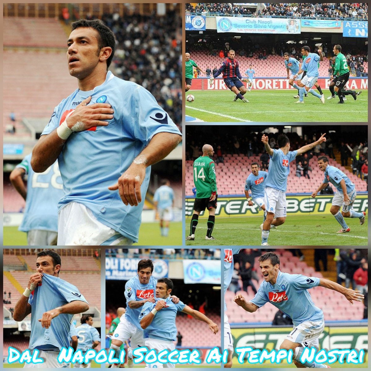 Diego31883's tweet photo. Verso #NapoliBologna - 18 ottobre 2009: e fu così che ebbe inizio l'era #Mazzarri. #Quagliarella risponde al gol di #Adailton e nei minuti finali Superbike #Maggio, su invenzione di #Lavezzi, regala il successo agli azzurri 💙 https://t.co/2QnpqwLVhR