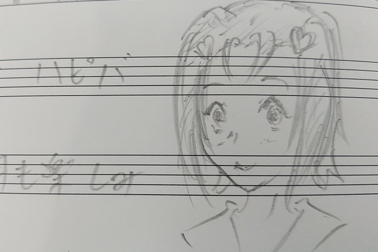 今日、宇治観光センターの交流ノートに殴り描きしたやつ。
(トロプリの)あすか先輩の誕生日だったので(ユーフォの)あすか先輩を描こうと思ったけど、そもそも加部ちゃん先輩の誕生日だった。
