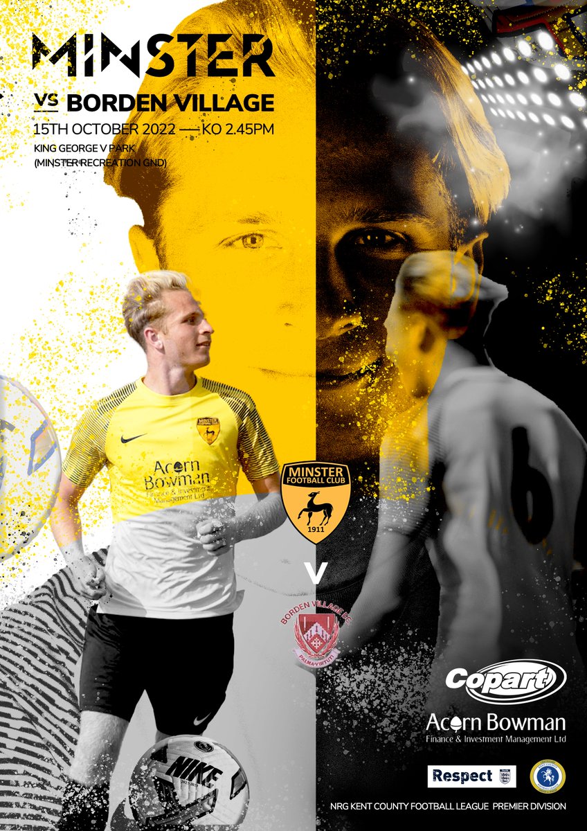 MinsterFC1911's tweet image. MATCHDAY #DIGITALPROGRAMME HAS DROPPED !
Our @KCFL1516 home match today vs @VillageBorden 

shorturl.at/CFIWZ

Thanks to our sponsors :
#AcornBowmanFinance
@CopartUKLimited

Spread the word to our football friends :
@NonLgeProgs
@GroundhopperUK
@NonLeagueCrowd
@TonyIncenzo