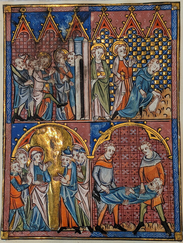 This week's blogpost:

A New Leaf of the Quadripartite Miniatures Series (Paris, c.1340)

mssprovenance.blogspot.com/2022/10/a-new-…