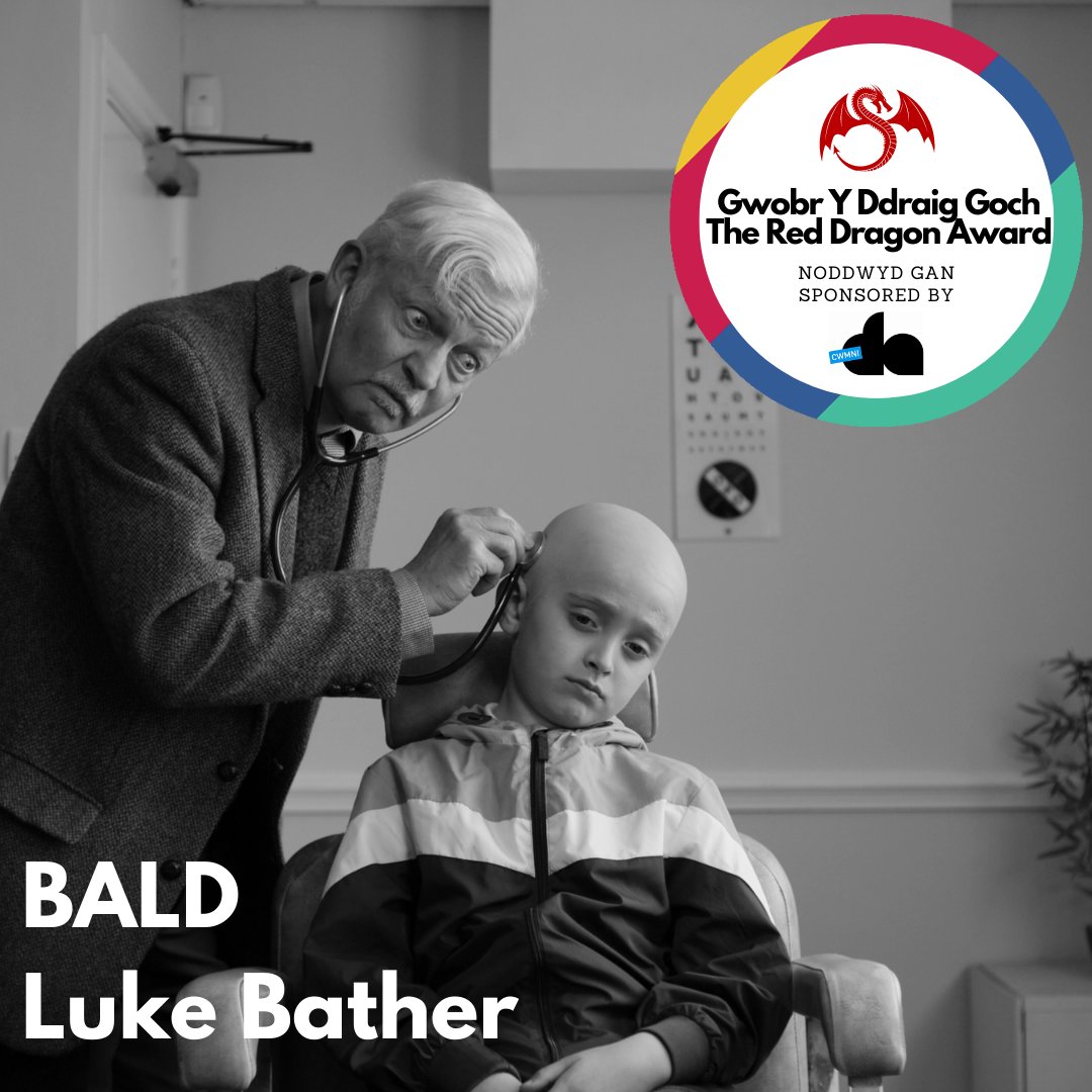 FilmWicked's tweet photo. Enillydd Gwobr gyntaf y Ddraig Goch yw @lukebather  am ei ffilm Bald. Bydd yn derbyn gwobr o £300 ar gyfer ei brosiect nesaf diolch i’n noddwr @CwmniDa.

The winner of the Red Dragon Award is Luke Bather for Bald. He will receive a £300 prize thanks to our sponsor Cwmni Da. https://t.co/Ppf6jNsins