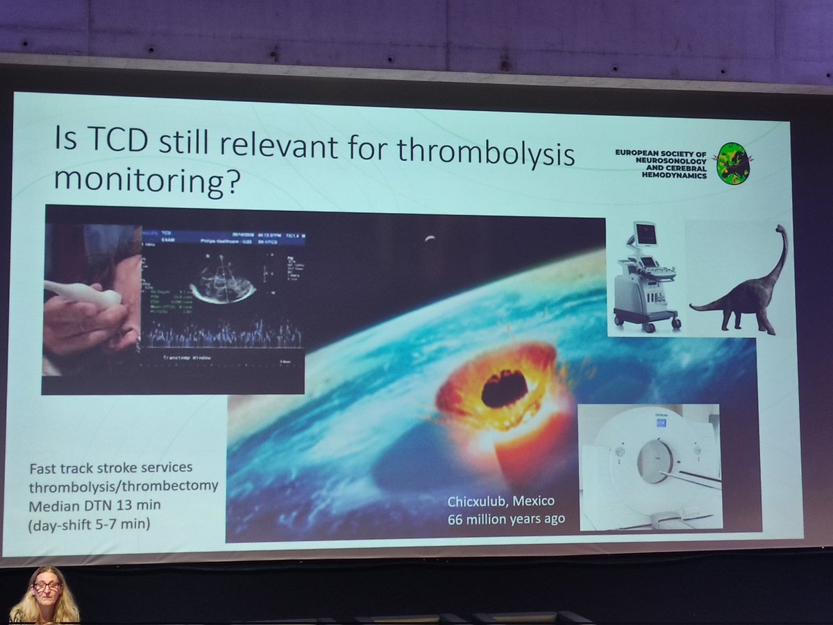 neurosonologia's tweet photo. Interesante sesión en #ESNCH2022.
 Dr Moreira nos ha indicado la utilidad del TCD durante la monitorización de la firbinolisis, con mejores resultados funcionales en aquellos pacientes sometidos a TCD durante la infusión. https://t.co/SN2CzVObYE