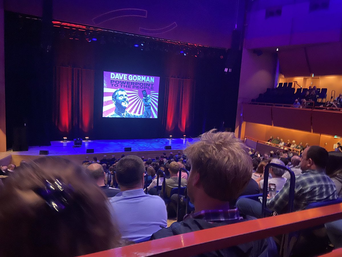 Mrs_Gorman's tweet photo. Finally got to see @DaveGorman’s show last night at The Anvil in Basingstoke. An absolutely phenomenal show, exquisitely crafted ❤️ &amp; the staff at The Anvil couldn’t have been nicer. Big love to Val who generously gave us a lift to our hotel at the end of her shift!Above &amp; beyond https://t.co/z2KxcLoZAS