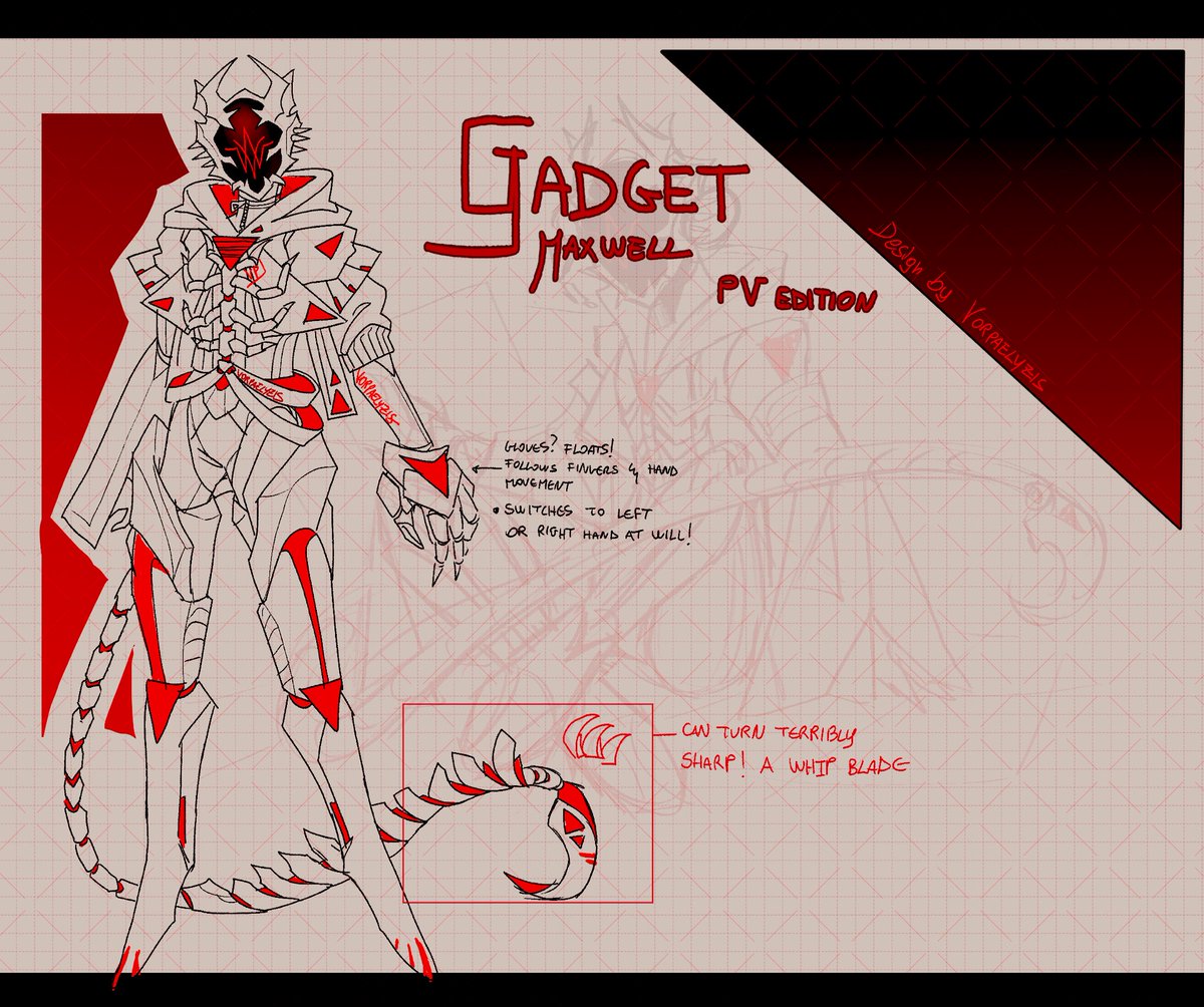vorpaelyzis's tweet photo. Gadget (PV edition) is here! Didn't do outfit designs in a while. Just a lil fan design
#Return_0 https://t.co/5R32ZtL6jP