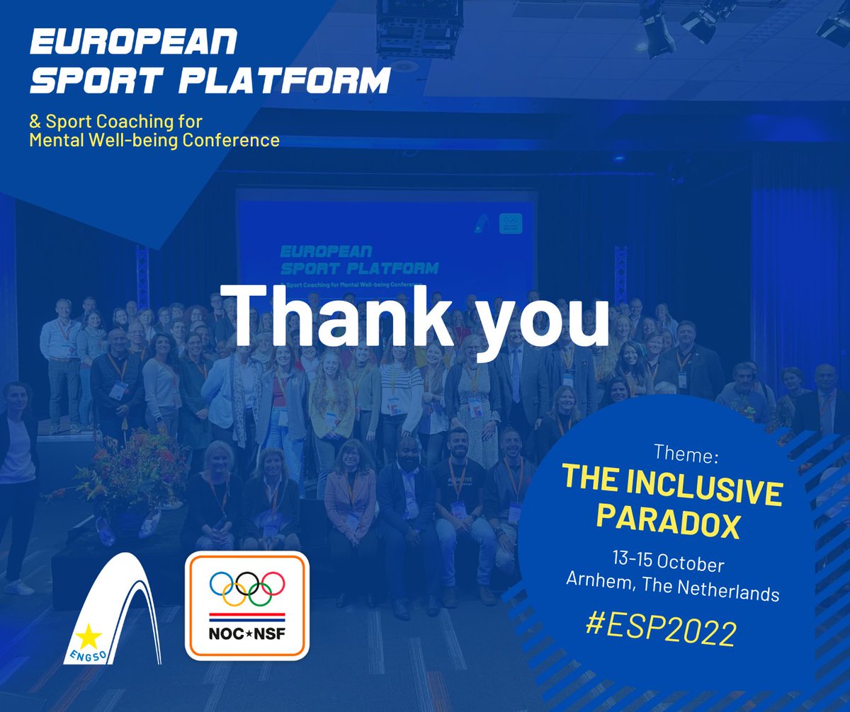 "This edition of #ESP2022 has been simply excellent." 

💬 Stefan Bergh, ENGSO President 

We would like to express special gratitude to the hosts, ENGSO member <a href="/nocnsf/">NOC*NSF</a> 🇳🇱 for a warm welcome &amp; a wonderful event. 

#ThankYou also to our members, friends &amp; partners who joined us.