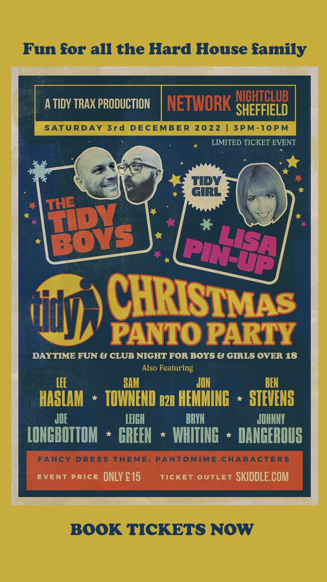 The Tidy Christmas Party has a Panto theme. I have been looking for my old Widow Twangy costume, couldn’t find it anywhere, till the wife pointed out… it was behind me.