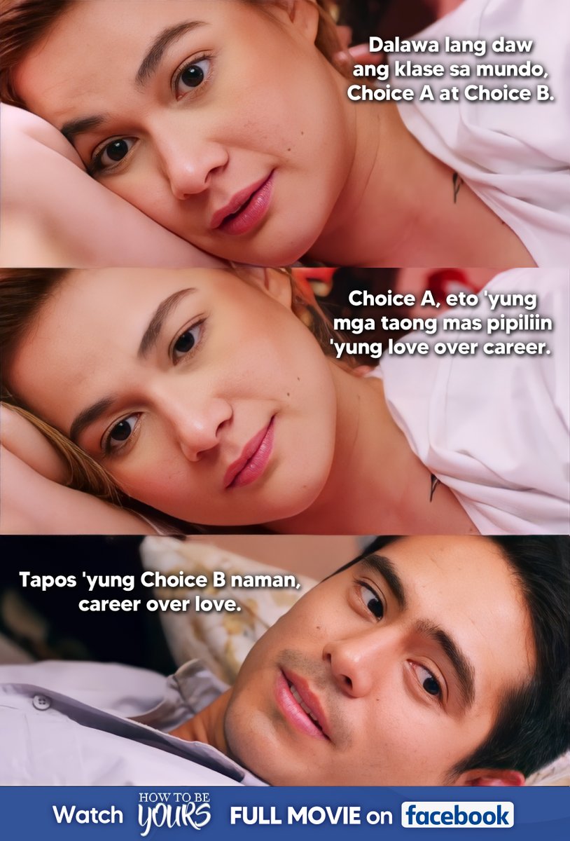 StarCinema's tweet photo. Alin ka rito, choice A o choice B?π€
Watch the 'How to be Yours' FULL MOVIE here: https://t.co/lSe3Y4rvGp
#HowToBeYours #GeraldAnderson #BeaAlonzo https://t.co/qgFQmmoCk0