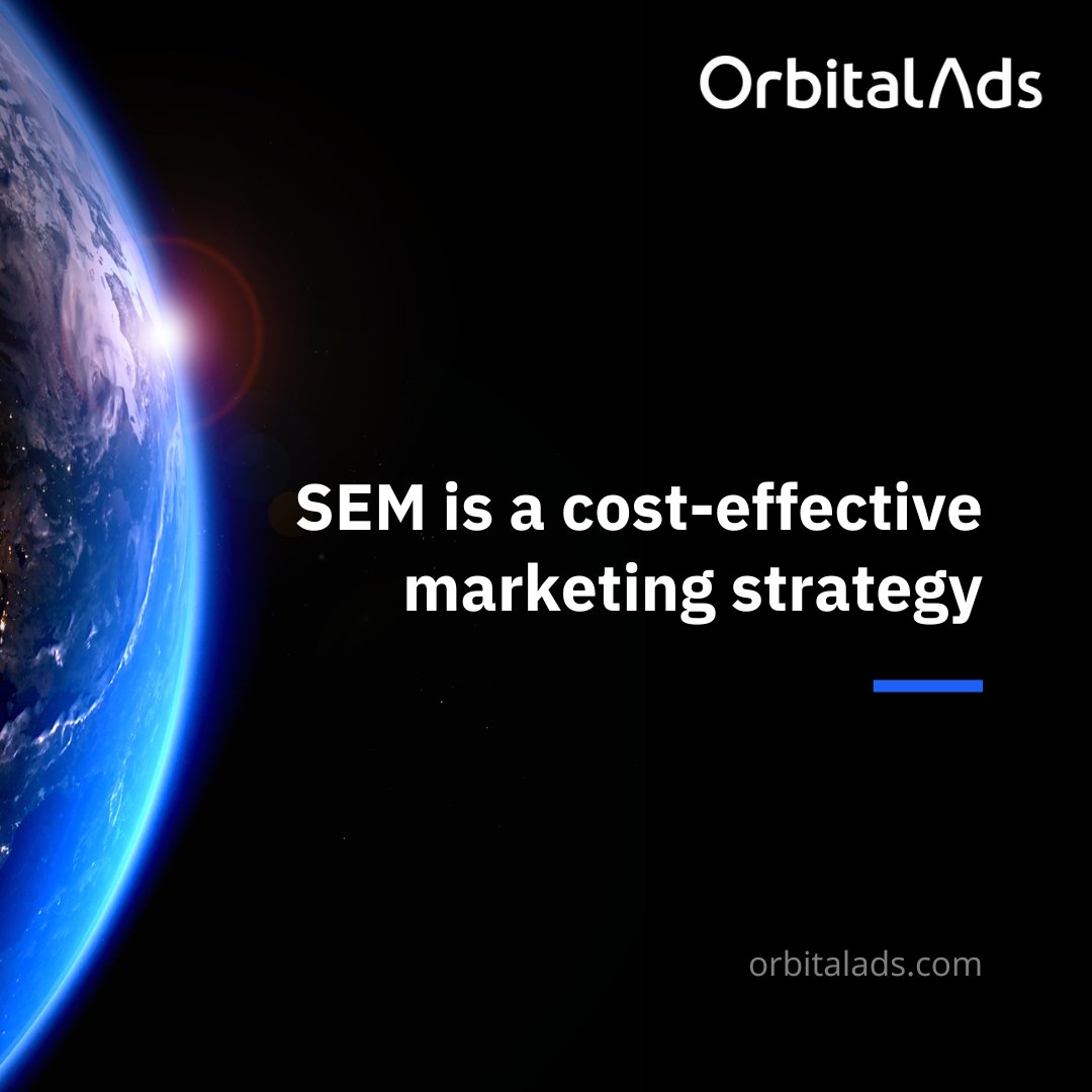 SEM Is an effective way to reach potential customers looking for products or services your company offers. It is also a cost-effective marketing strategy, as it allows you to accurately target your audience.

SEM is a flexible and adaptable marketing tool that can be customiz ...