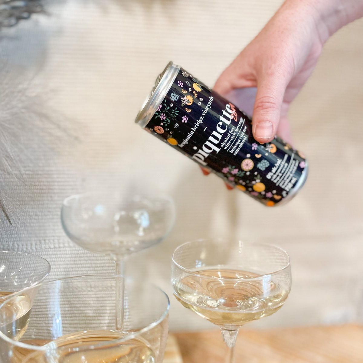 Our selection of alcohol-free cocktail beverages is growing again! Delighted to add Piquette alcohol-free from <a href="/benjaminbridge/">Benjamin Bridge</a> to our bar department.
.
Cheers to the weekend 🥂
.
#soberliving #mocktail  #drinklocal #NSwine #shopnorthendhfx #shoplocal #locallymade #madeinNS