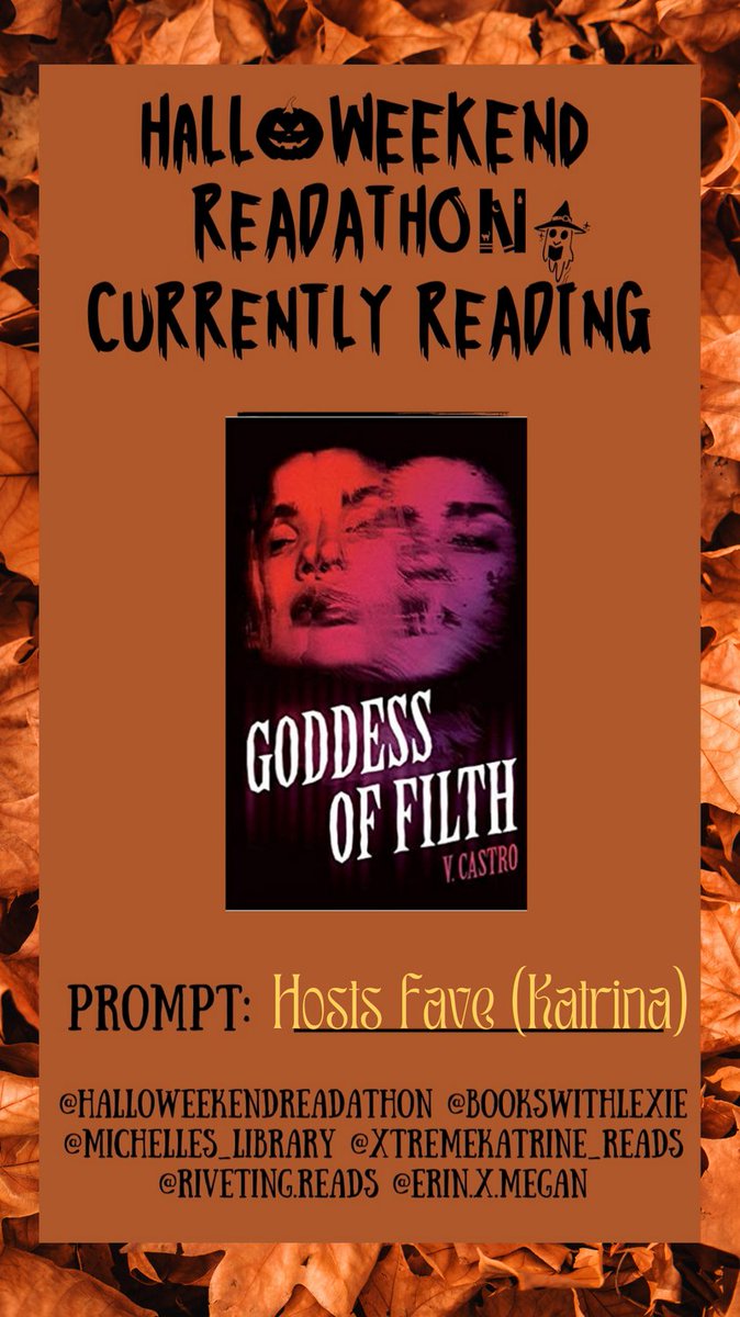 GoddessGore's tweet photo. It's Saturday so it must mean another book choice for #halloweekend this one is the hosts favourite prompt (for the second time) and this time it's from @xtremekatrine_reads  Goddess of Filth by V Castro
#readathon 
#horror
#books
#goddessoffilth 
#vcastro
#creaturepublishing https://t.co/FYzC7uEhqI
