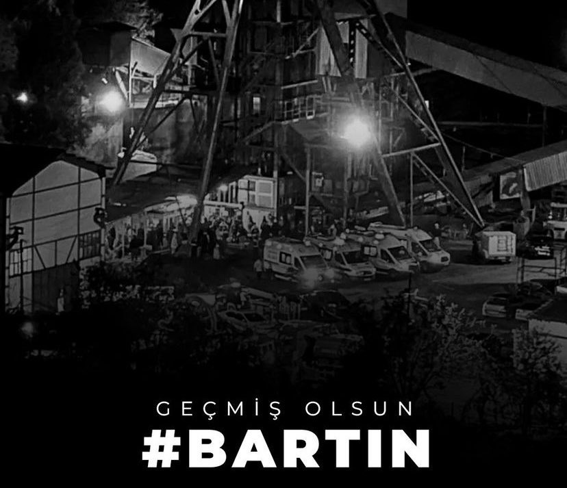 Çok üzgünüz…
Hayatını kaybeden madencilerimize Allah’ tan rahmet, yaralı vatandaşlarımız için acil şifalar dileriz. 
Geçmiş olsun #Bartın