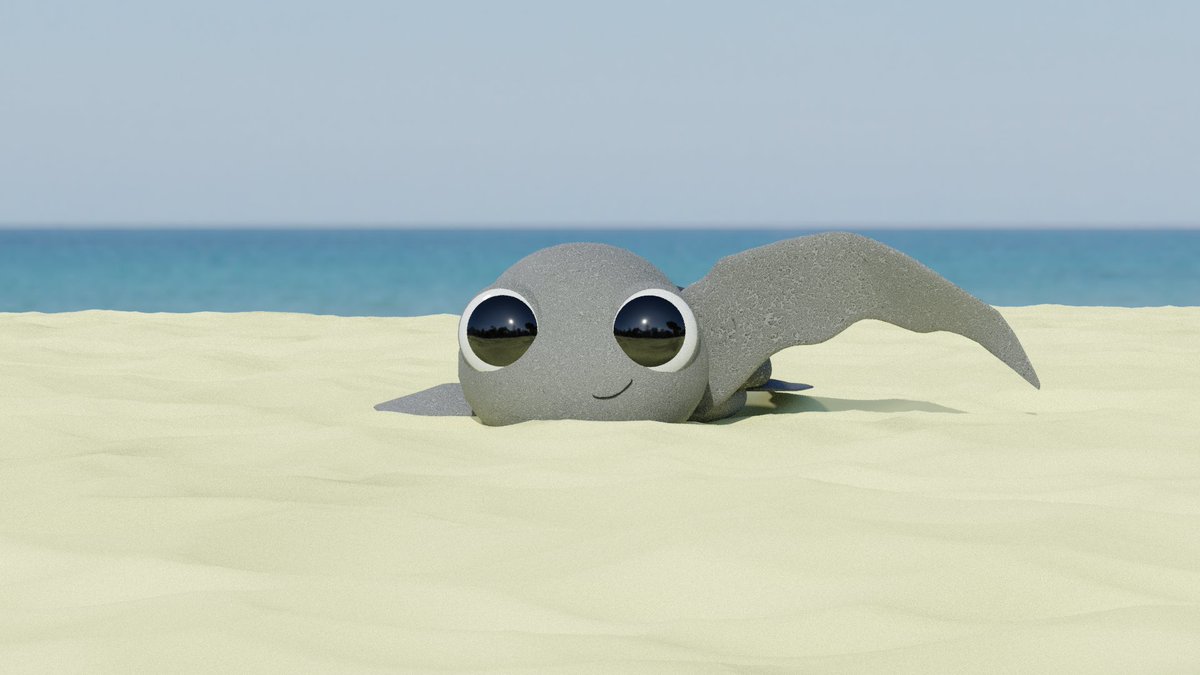 PatrickRemo6's tweet photo. Hey everybody here's Tank trying to say Hi. I wanted to make his skin look more like a reptile but instead he looks like a pebble with eyes, something I still have to work on. Any suggestions or feedback is really appreciated #bcm114 #TankTheTurtle https://t.co/AIeYOIAdfS