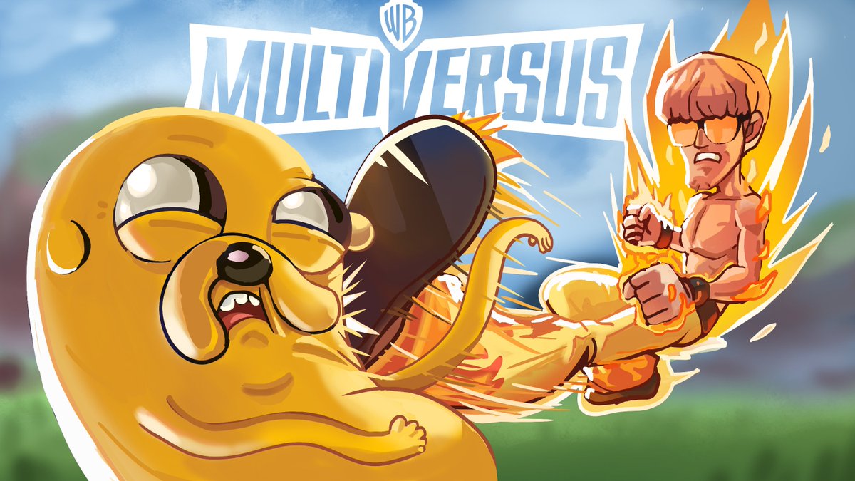 DragonFlamely's tweet photo. kicking them buns #MultiVersus #fanart https://t.co/7eBIRlgIyR