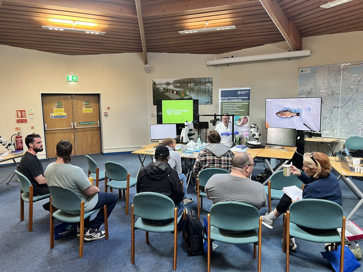Another excellent practical demonstration from @FishLab_EA , our gracious hosts for the day as part of our IFM Diploma course practical weekend.
