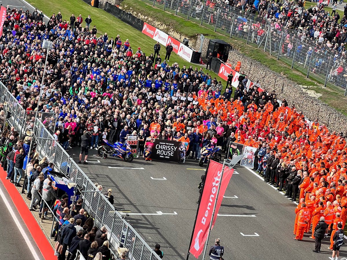 Brands Hatch (@brands_hatch) on Twitter photo The <a href="/OfficialBSB/">Bennetts British Superbike Championship</a> community gathers to remember Chrissy Rouse ππ§‘ The <a href="/OfficialBSB/">Bennetts British Superbike Championship</a> community gathers to remember Chrissy Rouse ππ§‘