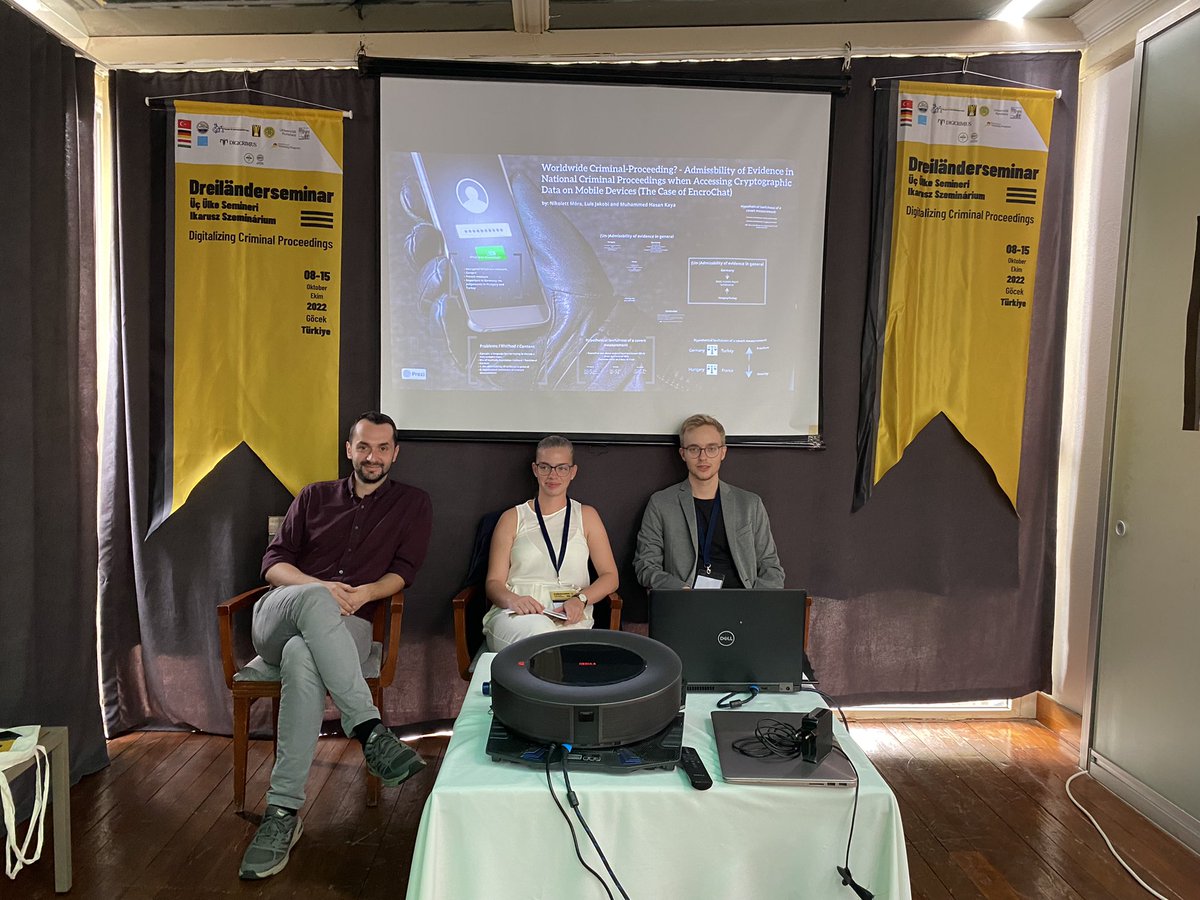 Comparative presentations have started! 

7th Group Weltweites OK-Strafverfahren? – Zur Verwertbarkeit mittels Zugriffs auf „Krypto-Handys“ gewonnener Beweise in nationalen Strafverfahren (Verfahren Encrochat)