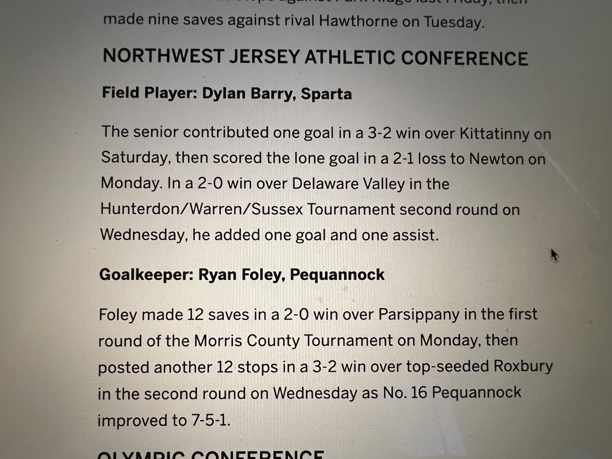 NockBoyssoccer's tweet photo. Congrats to GK Ryan Foley for being named an NJAC player of the week by @HSSportsNJ. Well deserved! #peqpantherpride #full100 #family @AthleticsPTHS @pthsnation https://t.co/wAkpZOyfQu