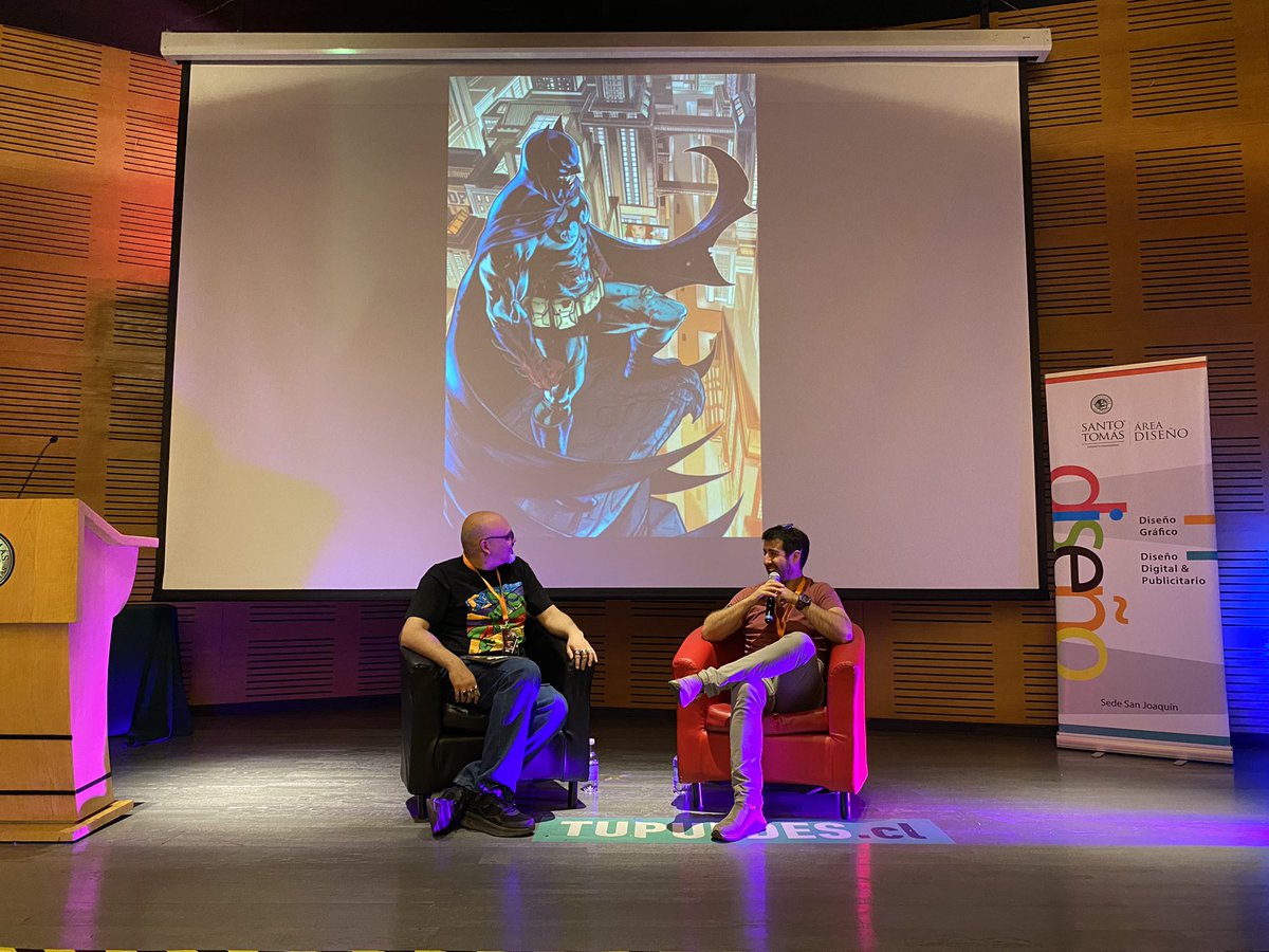 SantotomasSJ's tweet photo. Nos visita en el FIC Santiago 2022 el ilustrador uruguayo, Christian Duce, quien ha participado en varios trabajos de DC Cómics💥😱 @FICSantiago @SantoTomas_ST https://t.co/5iFWhF01pT