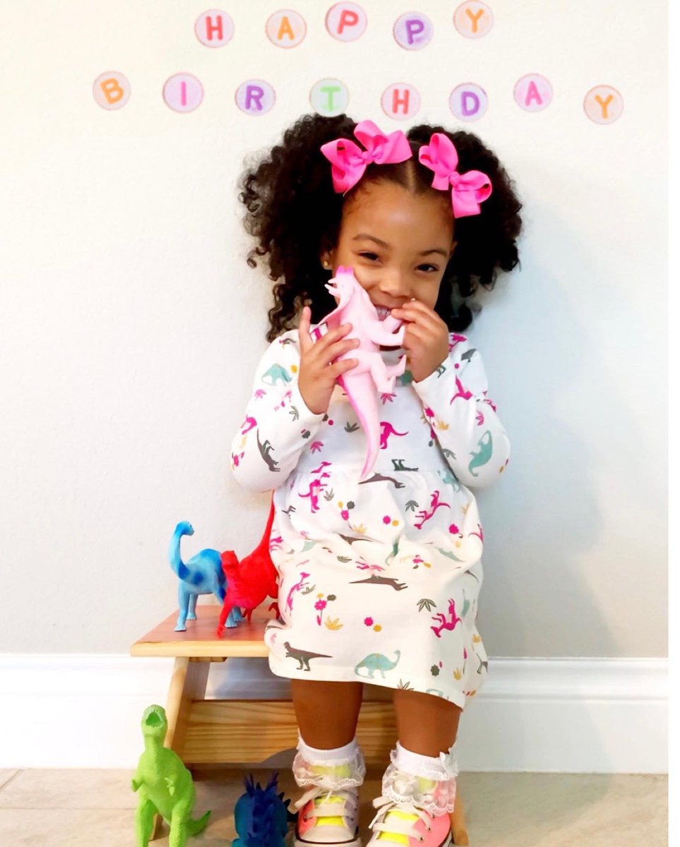 E_Bennett4's tweet photo. Blaire roared into year 3 yesterday! She’s officially a three’nager! Happy birthday Blaire Bear! #3Rex 🦖🦕 10.14.19 https://t.co/7m5fVtfAc0