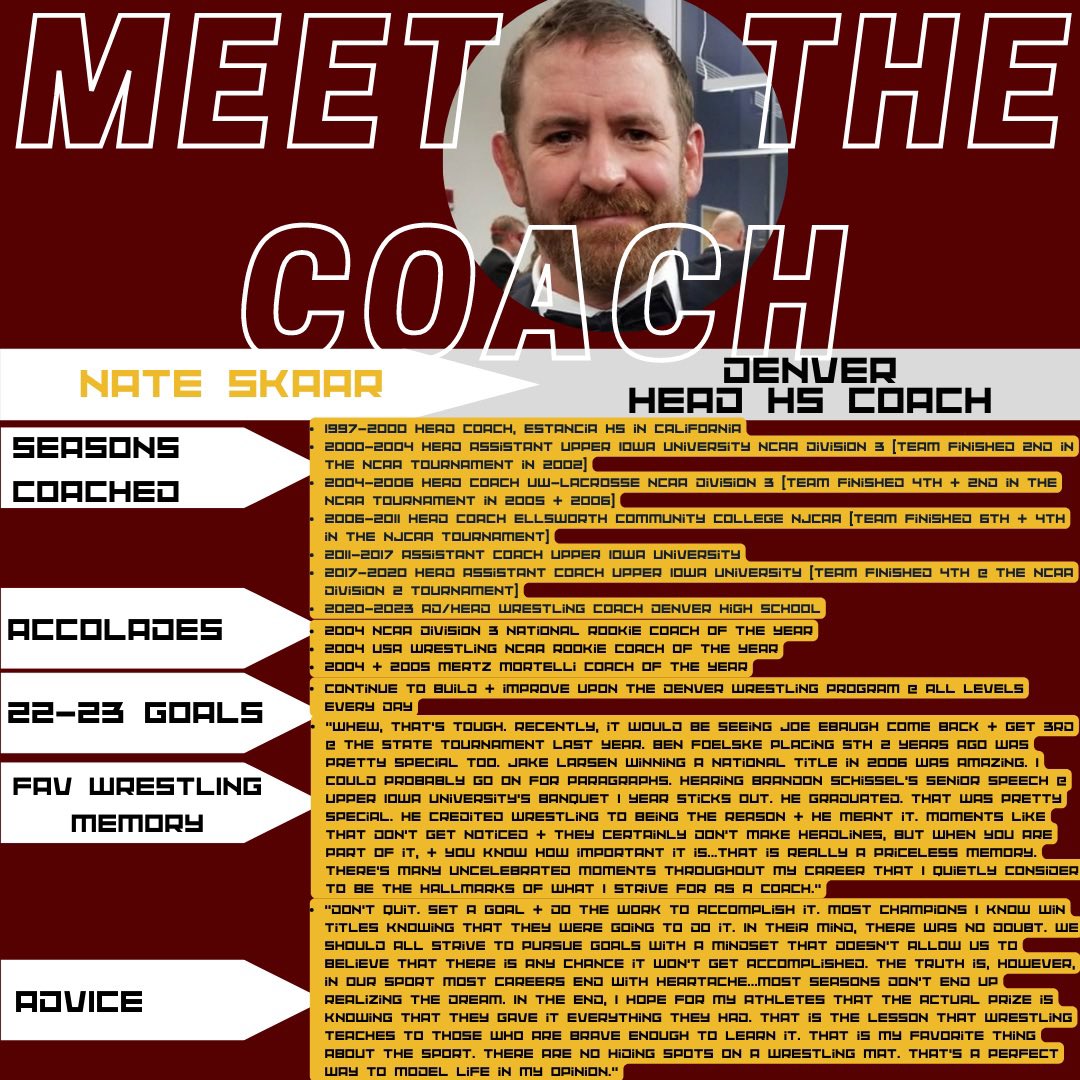 IWCOA_'s tweet photo. Meet Coach Nate Skaar! Coach Skaar is a member of the IWCOA! https://t.co/7ZVjwGo0Zd