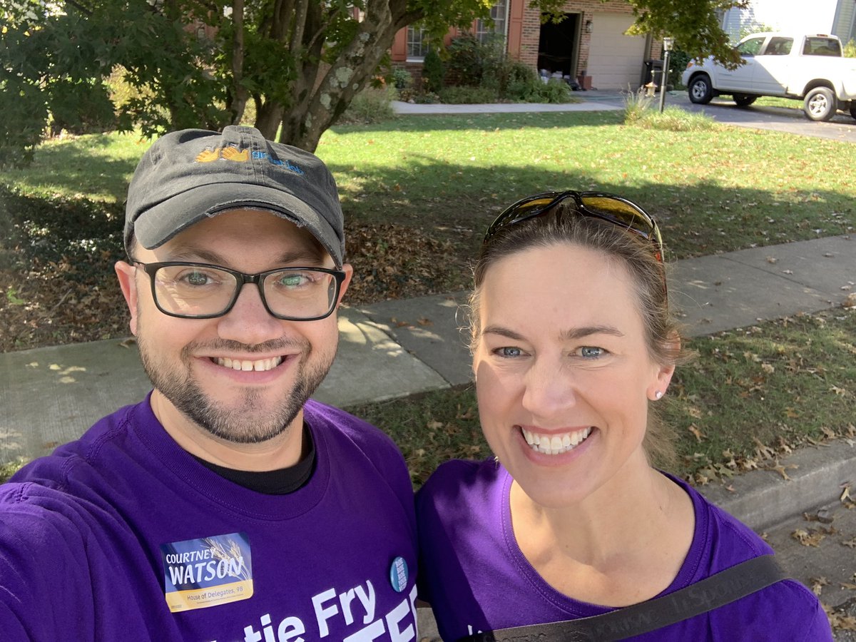 jakeweissmann's tweet photo. Beautiful weather to knock doors for & with incredible candidates including @katiefryhester @courtneywatson1 @BrookeELierman & @CalvinBallTeam . #knocktober is great solo or with a partner! 24 days to go! #leaveitonthefield #mdpolitics https://t.co/JDtFndciLK
