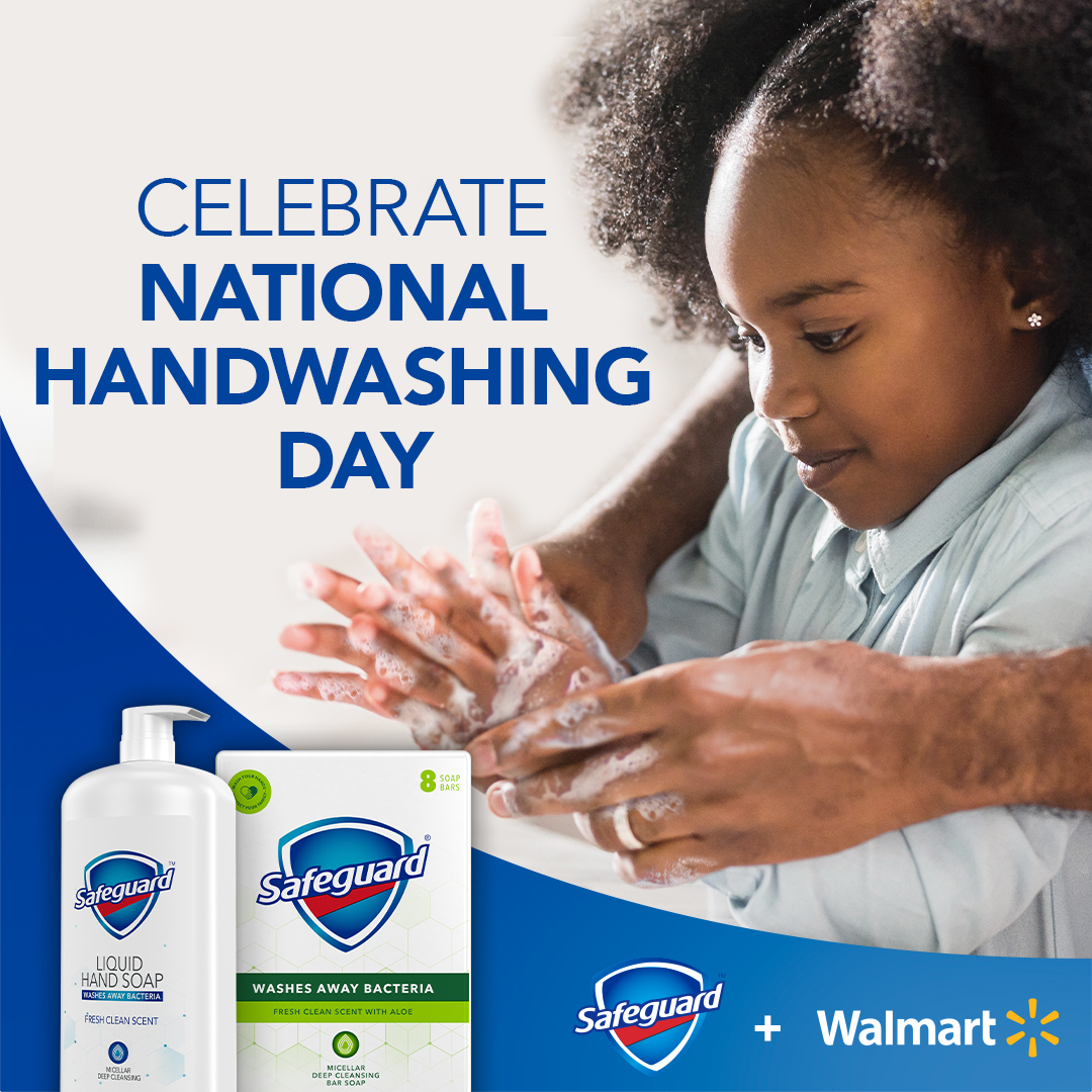 Walmart's tweet photo. We’re proud to announce Safeguard’s $500K donation to City Harvest and others in need. Save on Safeguard at Walmart here: https://t.co/WIgKPWVE5U #NationalHandwashingDay https://t.co/EKf2IL7Mwn