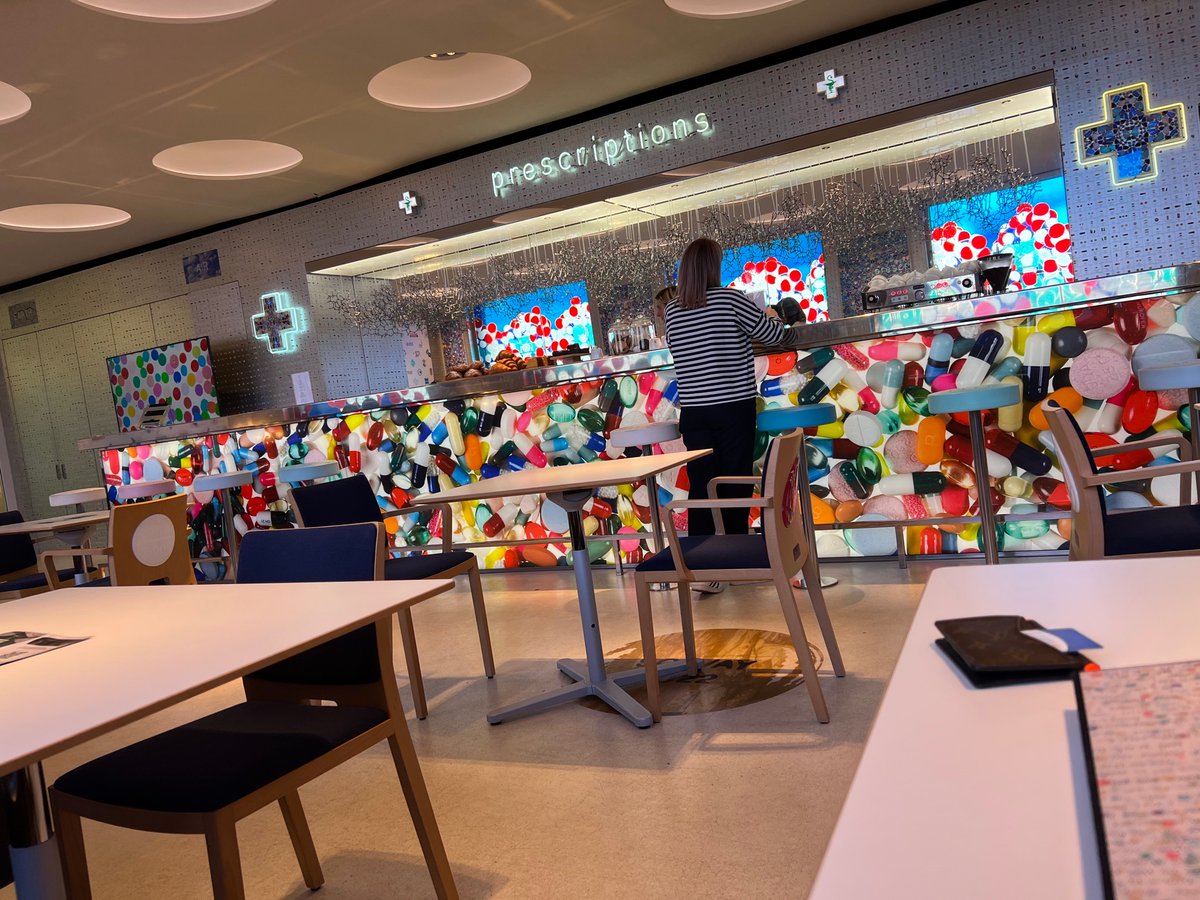 supremesurrende's tweet photo. Managed to get my Pharmacy POAP Hat today @HENI @hirst_official Funny to hear them talking about how much carnage they are expecting later #DOTS #connectthedots https://t.co/p5ilof1h3y