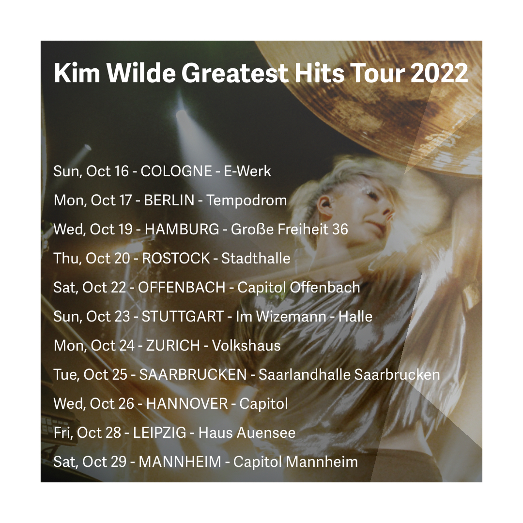 Let's go! German tour with @kimwildeofficial starts tomorrow! Which gig will you be at?