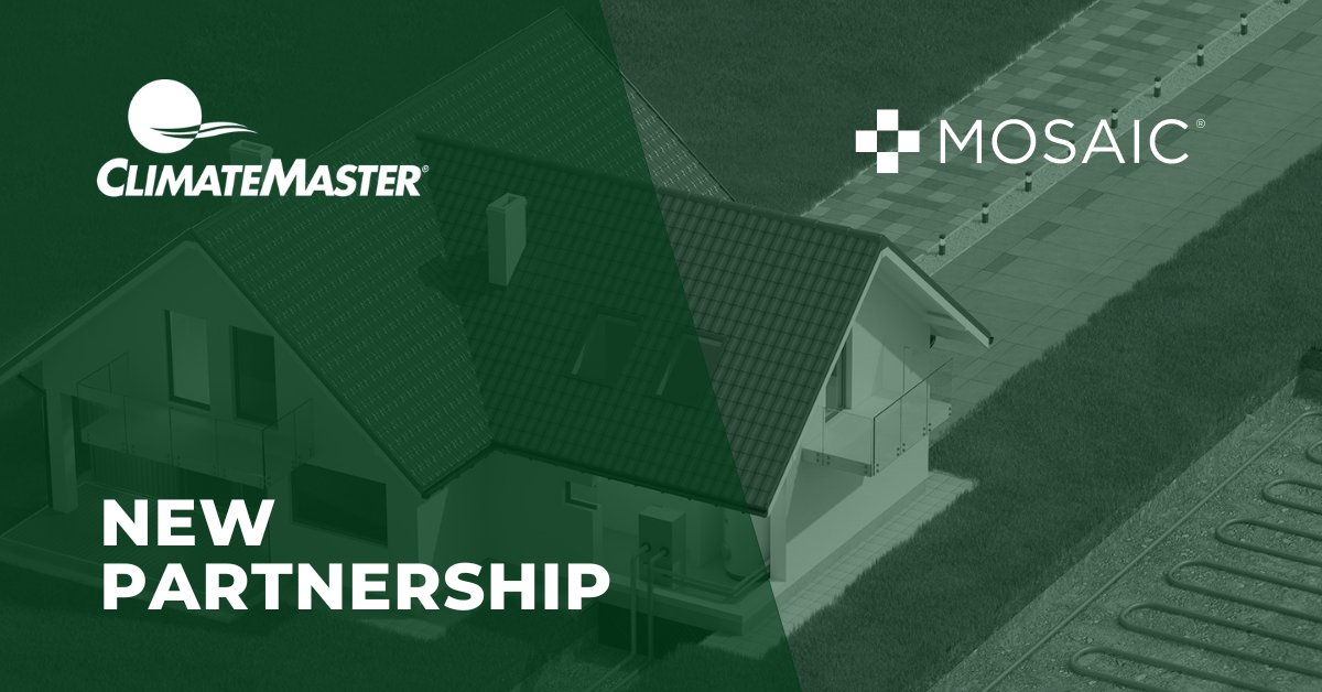 We’re happy to announce our partnership with <a href="/ClimateMaster/">ClimateMaster, Inc.</a>, the world's largest manufacturer of water source and #geothermal heat pump systems. 

We will work directly with <a href="/ClimateMaster/">ClimateMaster, Inc.</a>’s #contractorpartners to offer affordable financing options, right at the point of sale!