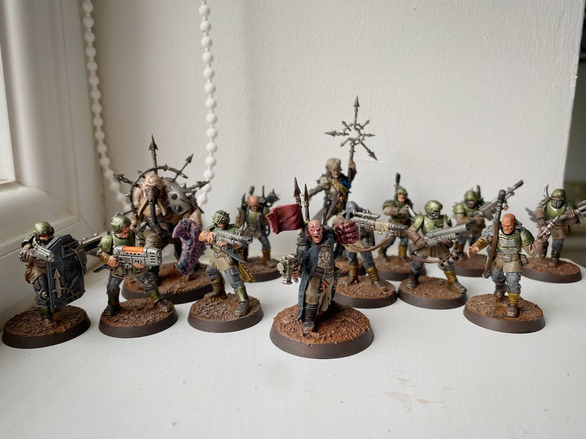 Marrrkusss's tweet photo. Traitor Guard: finished! #Warhammer40k https://t.co/YCKs6Uawfq