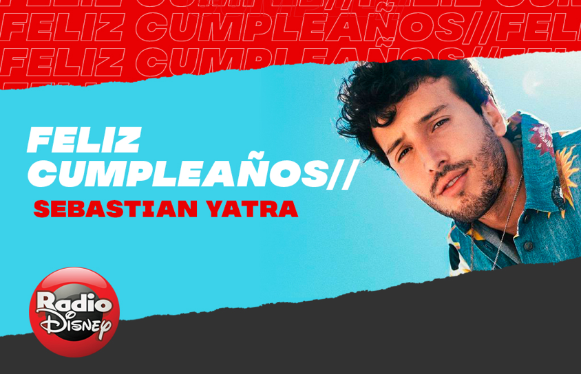 RadioDisneyLA's tweet photo. Hoy celebramos el cumpleaños de @SebastianYatra. 🎉 ¡Felicidades! https://t.co/43P5KwIlWl