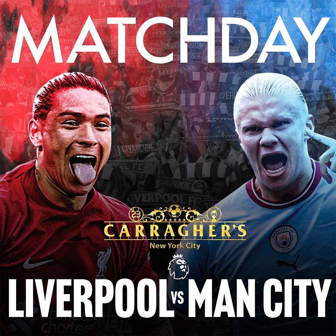 CarrasNYC's tweet photo. Massive match tomorrow. Seating is limited. Book your spot before itโs too late! Up da REDS!
.
๐ช doors open at 8:30am
๐#CarraghersBar
๐ #ManCity
๐ #premierleague
๐ชBook a table
https://t.co/i4HhhsXiDC
.
#LFC #LiverpoolFC #YNWA #Kopites #lfcsupporters https://t.co/A4C8knHSO1