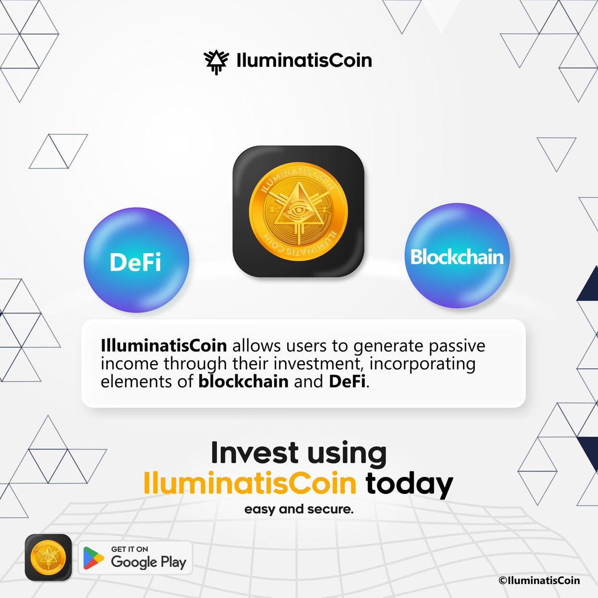 IluminatisCoin's tweet photo. In our platform we incorporate elements of blockchain and DeFi so that our users can invest safely.
Technology is giving the opportunity to invest and achieve financial freedom regardless of age. π
#iluminatiscoin #whitehouse #lacasablanca #lamaquinadehacerdinero #investment https://t.co/iSyoIDmhRB