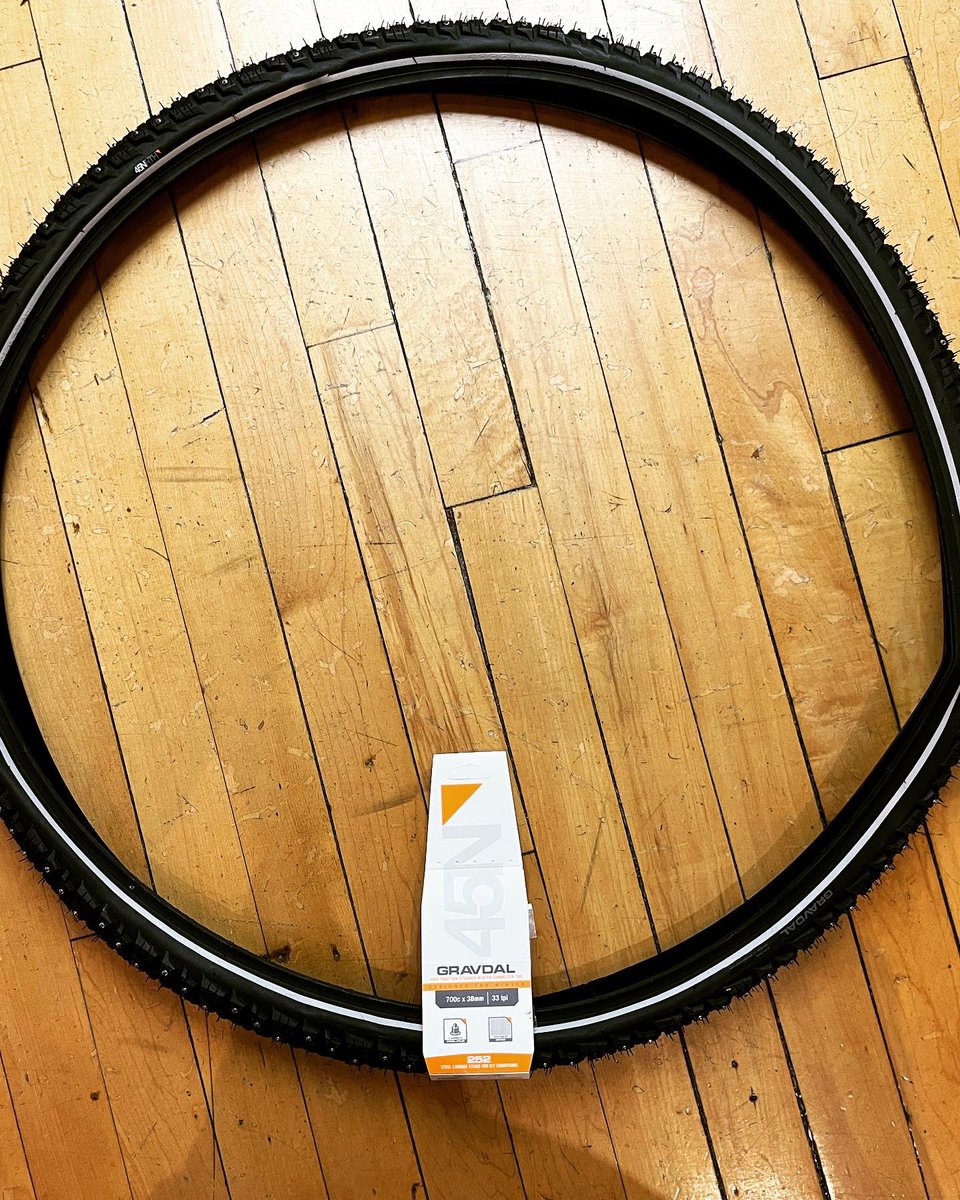 ZiggysCycleKW's tweet photo. We are fully stocked with @45nrth studded tires and more for the winter season! ❄️ 

#45nrth 
#wintercycling 
#studdedtires 
#fattire 
#biketires 
#winteriscoming https://t.co/KkVYFkAZCA