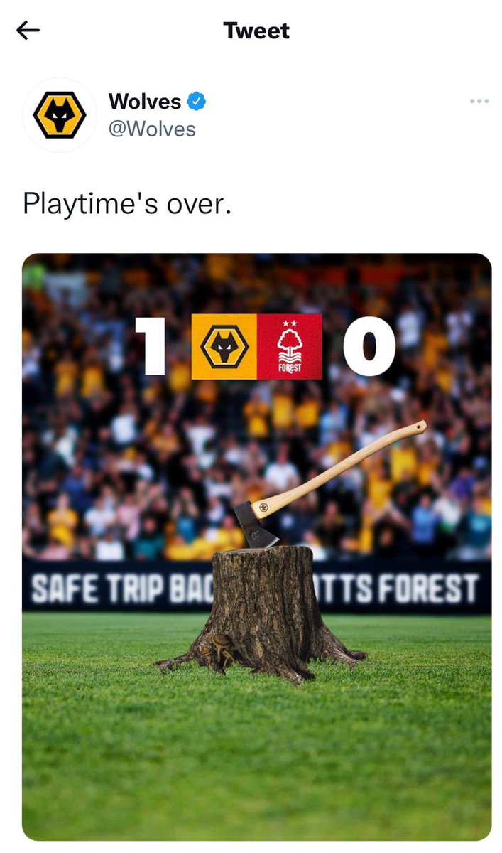 Top sh*thousing from the Wolves admin. No prisoners taken.