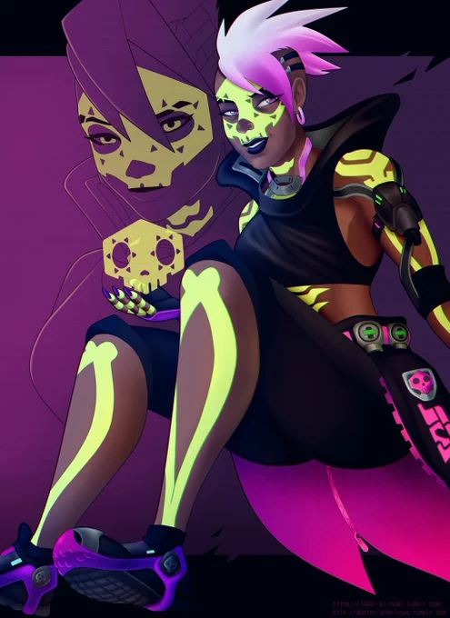 Sombra fanart dated 2017 that I desperately need to remake  