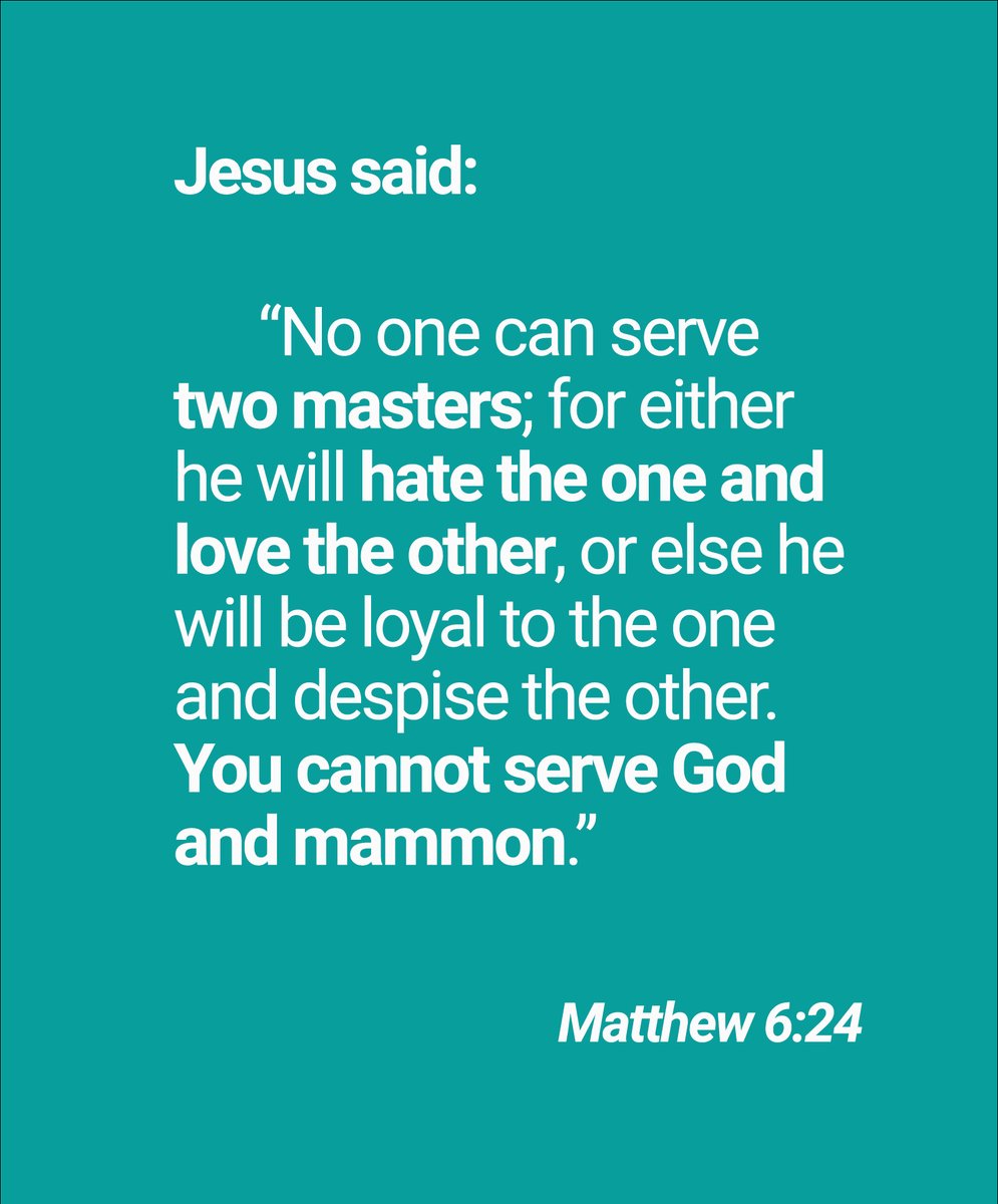 Maranatha7774's tweet image. #JesusSaid, #TwoMasters, #JesusIsLord, #JesusSaves #Mammon