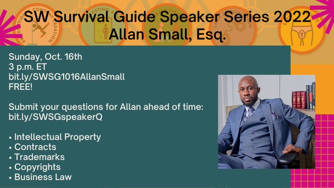 Submit questions to Allan Small, Esq. via this form: https://t.co/lmwYBUbELD  TOMORROW! Sunday, 10/16<a href="/tag/werk"class="tags"><span>#werk</span></a>