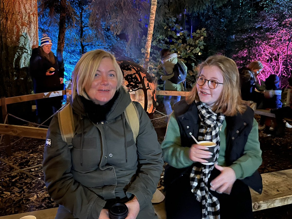 A couple of pictures from our trip to the enchanted Forrest last night.