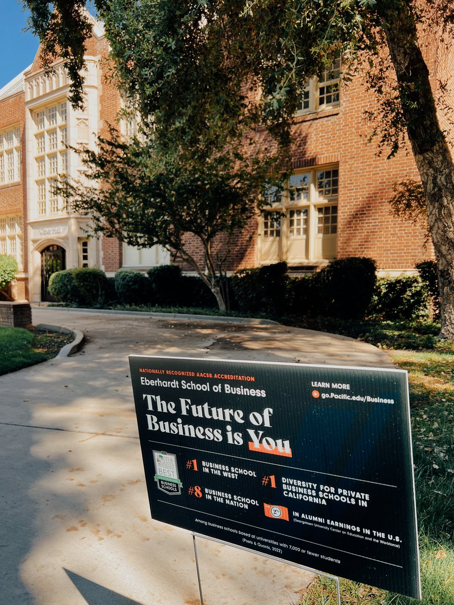 eberhardtschool's tweet photo. Today’s the day!! Happy Homecoming, Pacific! 🐯
The #EberhardtSchool is so excited to be celebrating our Eberhardt School of Business 45th Anniversary 👏 Come and celebrate with us at Weber Hall today starting at 2 pm! #EberhardtProud #PacificHomecoming #PacificAlumni https://t.co/p3wuVIctMY