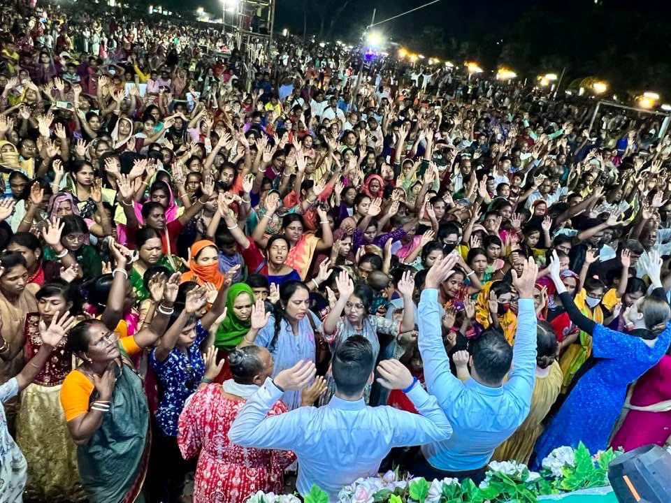 JamesCorbin238's tweet image. Tremendous move of the Holy Ghost this evening in Khulna, Bangladesh.
7,500 received the Holy Ghost
2,000 were healed
3 night total;
11,000 received the Holy Ghost
5,000 healed in Jesus name
To God be all the glory!
1 million soul revival in Jesus name!