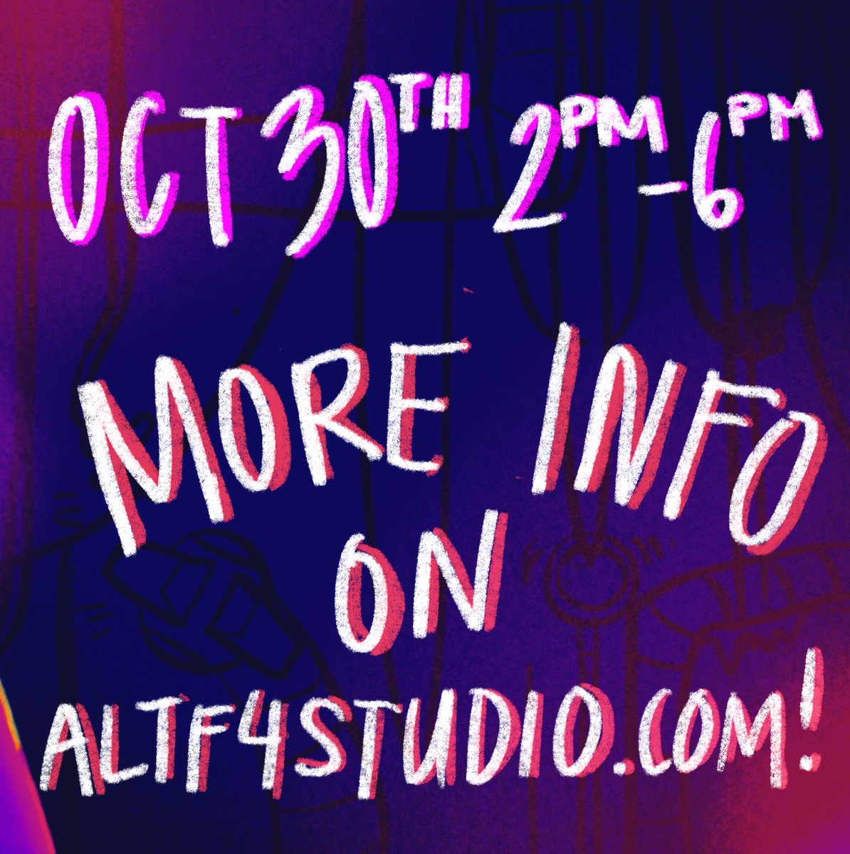 altf4studio's tweet photo. NIA will be here for all your apparel needs on Oct 30th! NIA is a freelance apparel artist, inspired by Japanese pop culture who does original designs and fan art for clothing and accessories for bucket hats, sweaters, joggers, and more!

✨Come on by on Oct 30th, 2pm - 6pm😊✨ https://t.co/80KtqsJ9Ye