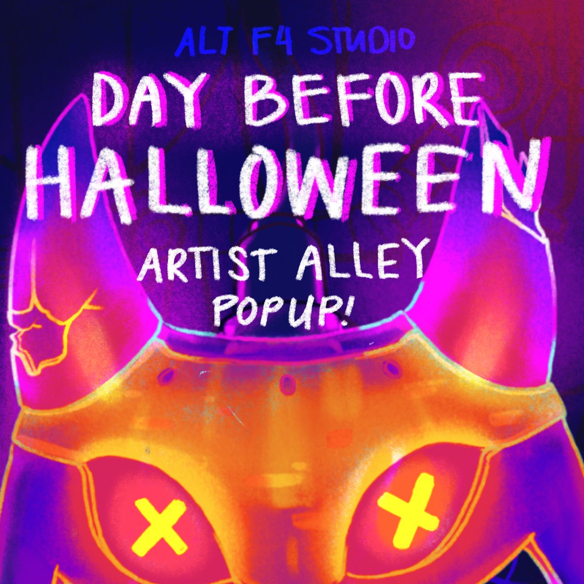 altf4studio's tweet photo. NIA will be here for all your apparel needs on Oct 30th! NIA is a freelance apparel artist, inspired by Japanese pop culture who does original designs and fan art for clothing and accessories for bucket hats, sweaters, joggers, and more!

✨Come on by on Oct 30th, 2pm - 6pm😊✨ https://t.co/80KtqsJ9Ye