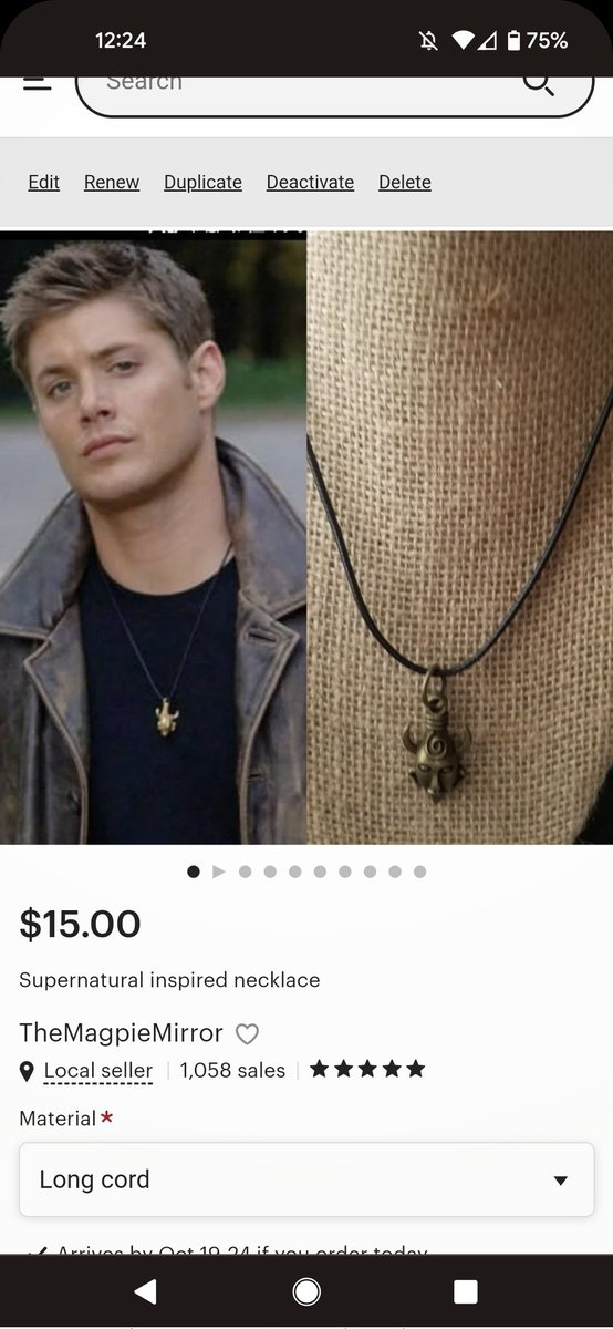 TheMagpieMirror's tweet photo. Good news, I have restocked the #Samulet #Supernatural #SPN #Cosplay #DeanWinchester link in bio or https://t.co/W1WsntdIeH
#etsy and #shopsmall #etsyshop #shoplocal #friendshipgift #Birthday #Anniversary
#Graduation #handmade #giftideas #etsyhandmade https://t.co/VwWInQNsg7